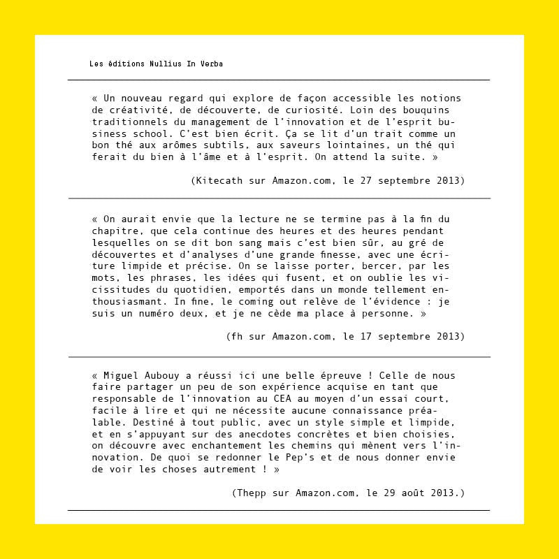 Un florilège de commentaires de liseurs et de liseuses.