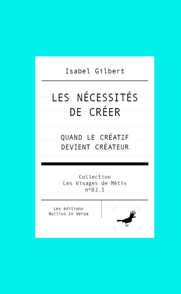 Les nécessités de créer - Sortie le 15 juin 2026 !